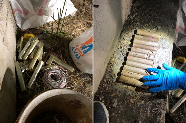 Hakkari'de PKK'ya ait silah ve mühimmatlar ele geçirildi